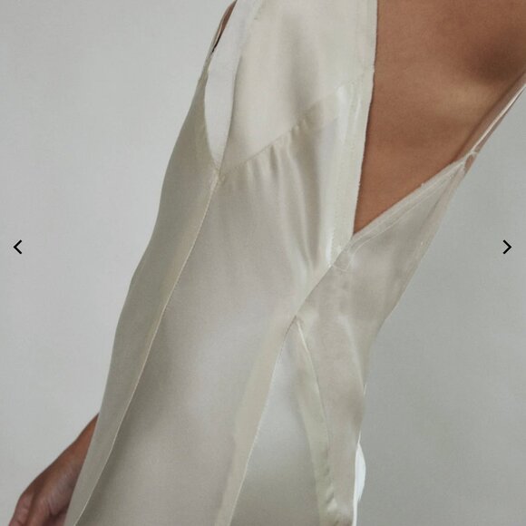 Simone Slip Dress - Ivory - Size M - PART OF SET - Picture 10 of 11